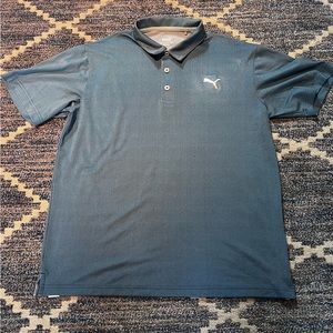 Puma Size M Blue Golf Shirt